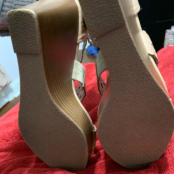 justfab nude wedges - Picture 4 of 4